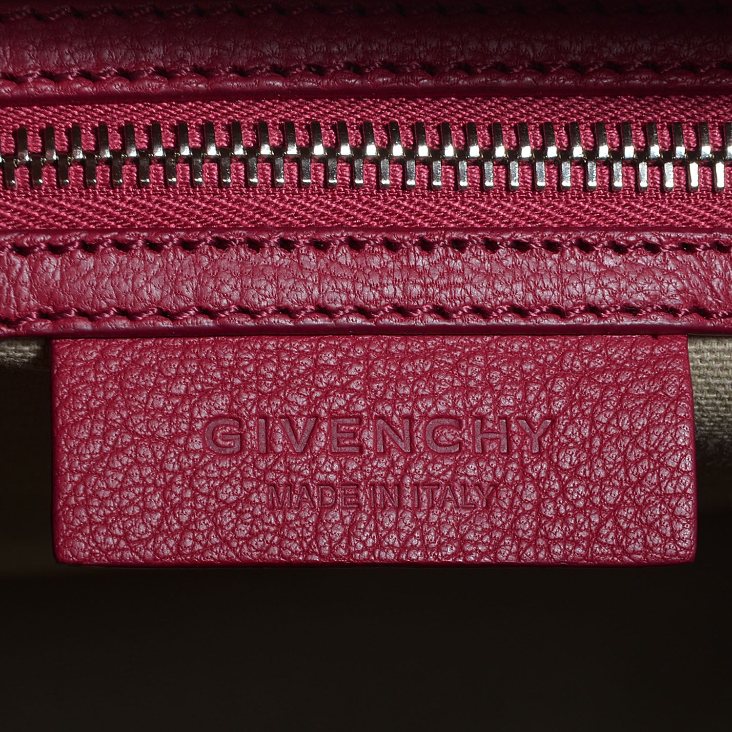 Givenchy Sugar Goatskin Medium Antigona Cherry 8 of 11
