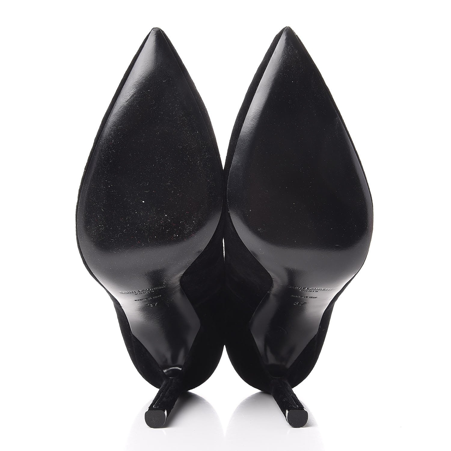 Saint Laurent Velvet Anja 105 Pumps 37 Black 7 of 10