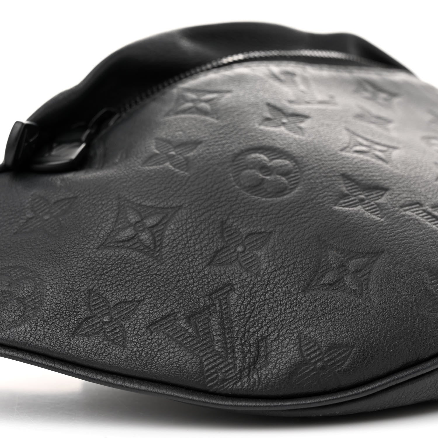 Louis Vuitton Calfskin Monogram Shadow Discovery Bumbag Black 8 of 12