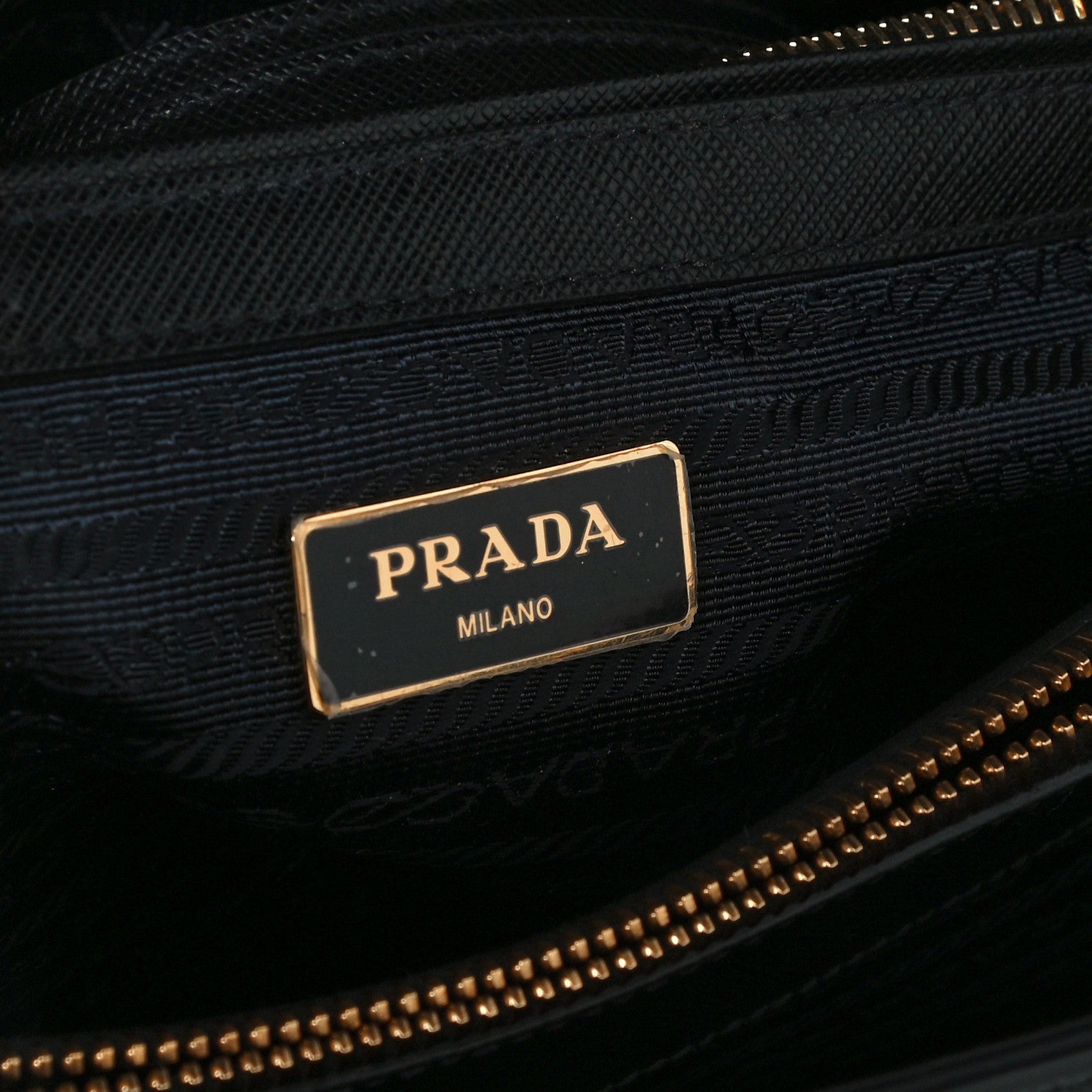 Prada Saffiano Lux Medium Tote Black 6 of 10