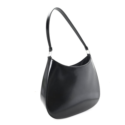 Prada Spazzolato Cleo Shoulder Bag Black 3 of 10