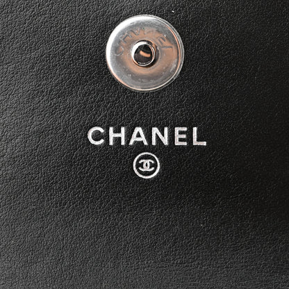 Chanel Patent Quilted Belt In Love Double Mini Flap Waist Bag Black Pink 7 of 13