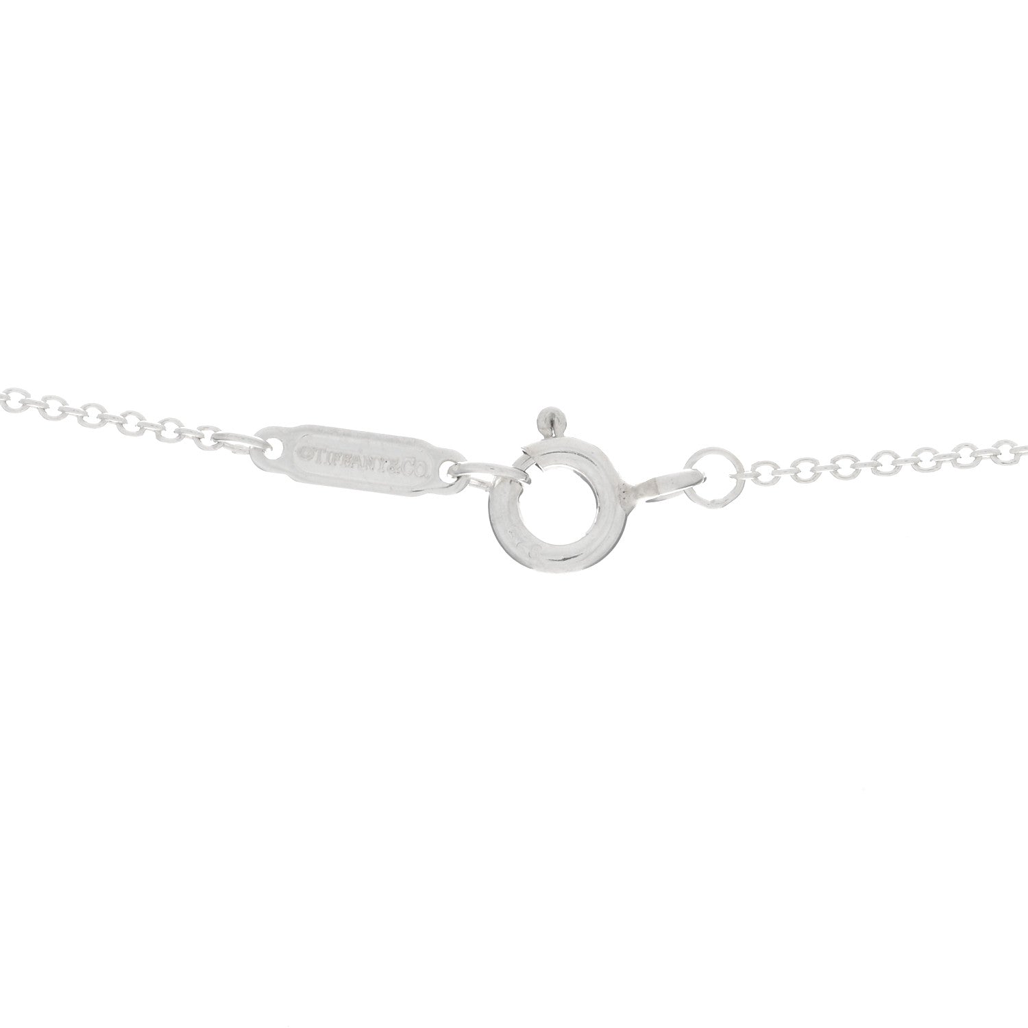 Tiffany Sterling Silver Small Heart Key Pendant Necklace 4 of 4