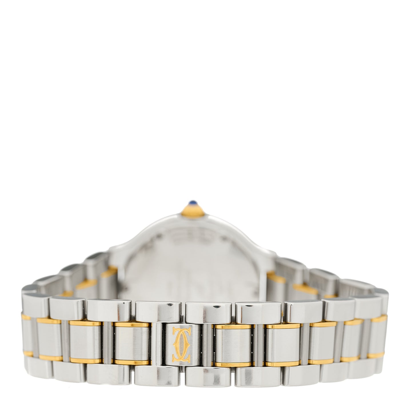 Stainless Steel 18K Yellow Gold 28mm Must de 21 Quartz Watch