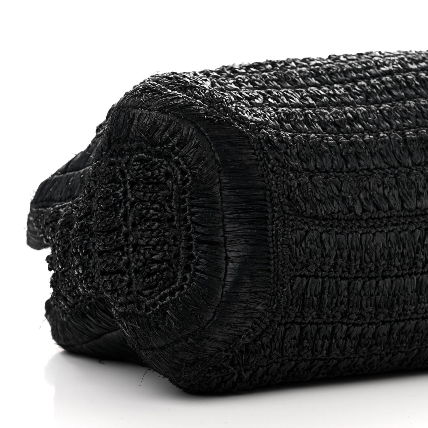 Raffia Supervee In It Tote Black