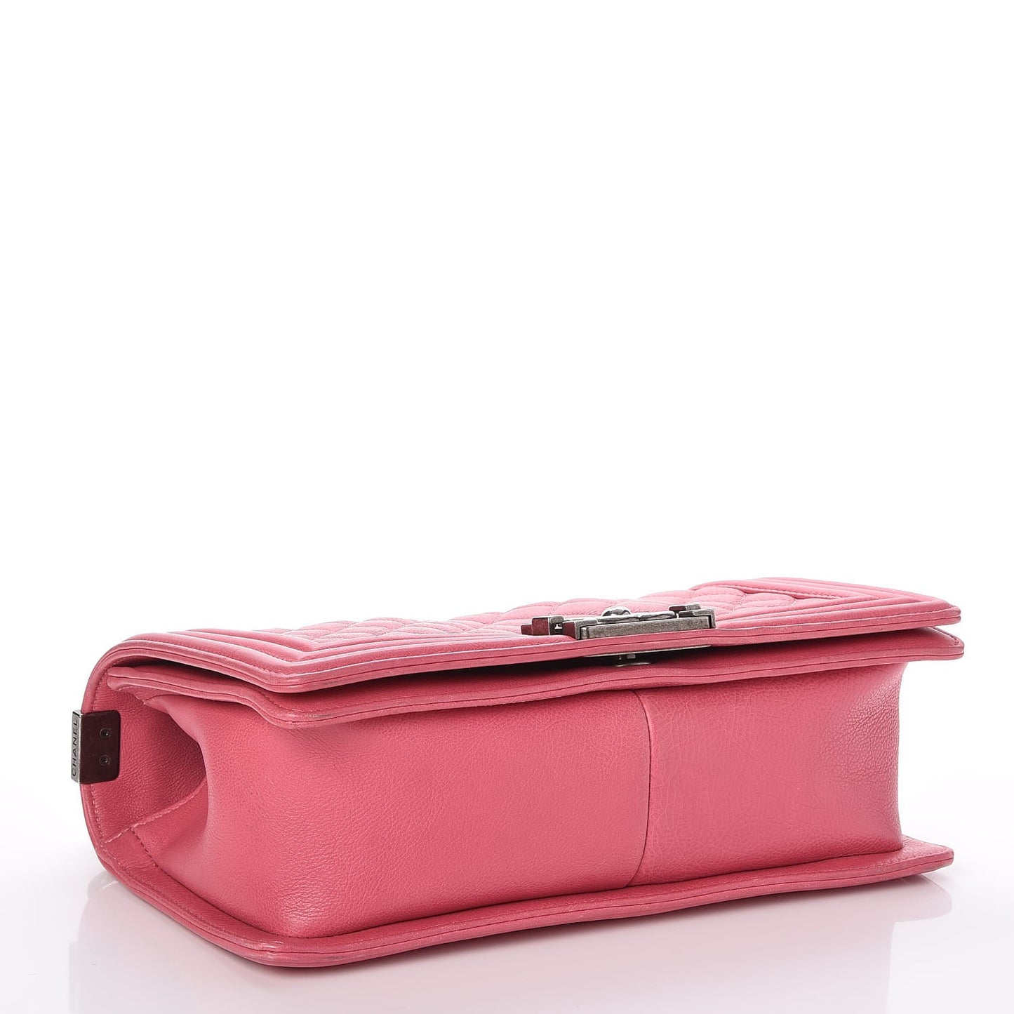 Calfskin Quilted Medium Boy Flap Pink