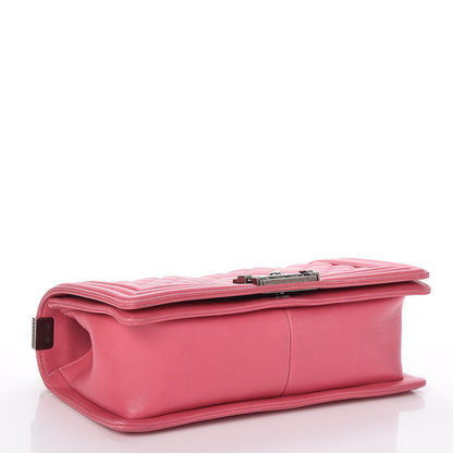 Chanel Calfskin Quilted Medium Boy Flap Pink 4 of 8