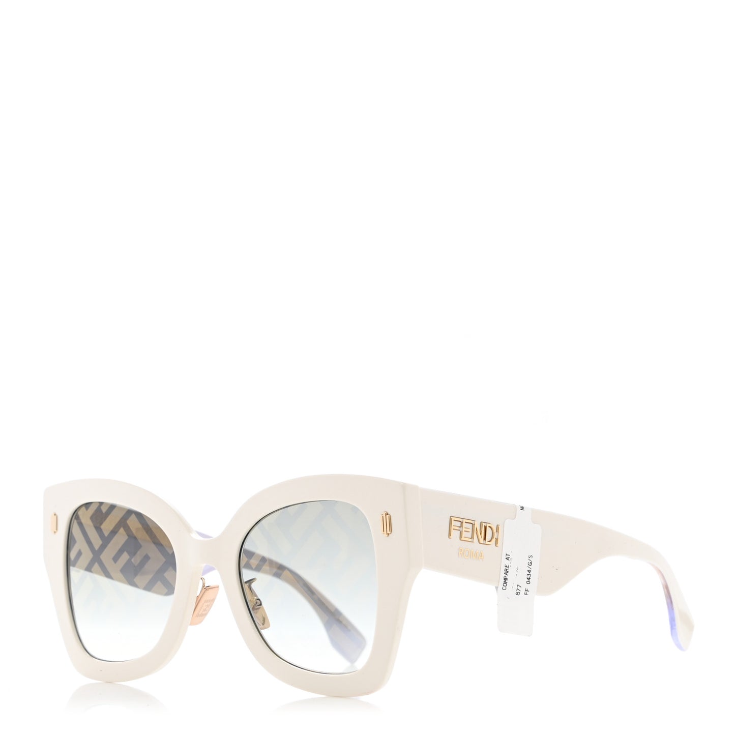Acetate FF Sunglasses FF 0434/G/S White Gold