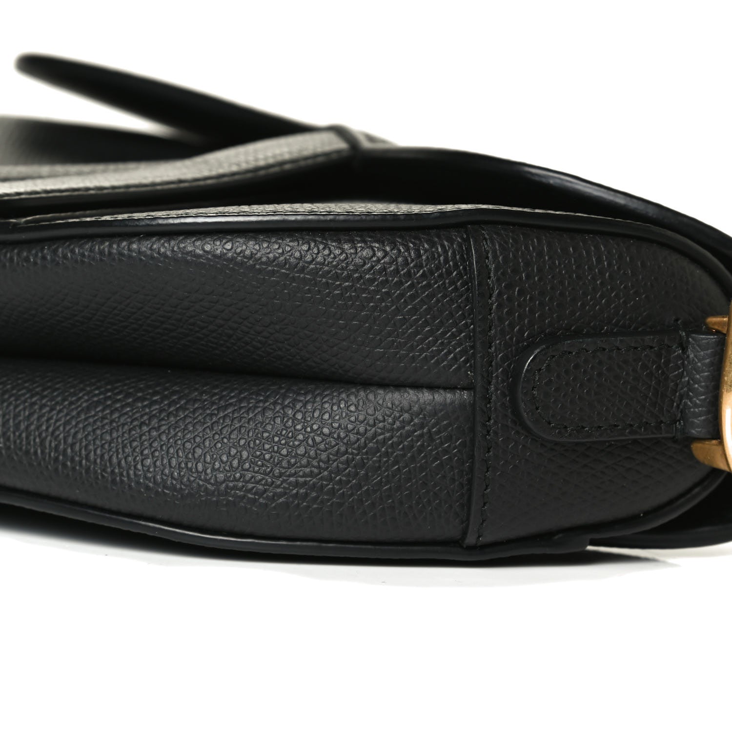 Christian Dior Grained Calfskin Mini Saddle Bag Black 10 of 15