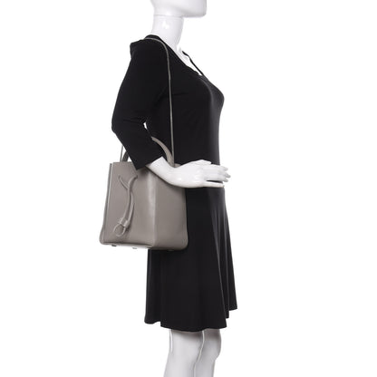 3.1 Phillip Lim Smooth Calfskin Small Soleil Bucket Bag Cement 2 of 8