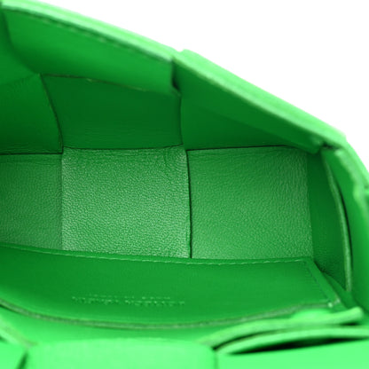 Bottega Veneta Lambskin Maxi Intrecciato Extra Mini Cassette Crossbody Bag Parakeet 5 of 11