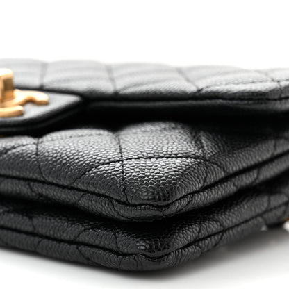 Chanel Shiny Caviar Pick Me Up Flap Belt Bag Black 11 of 12