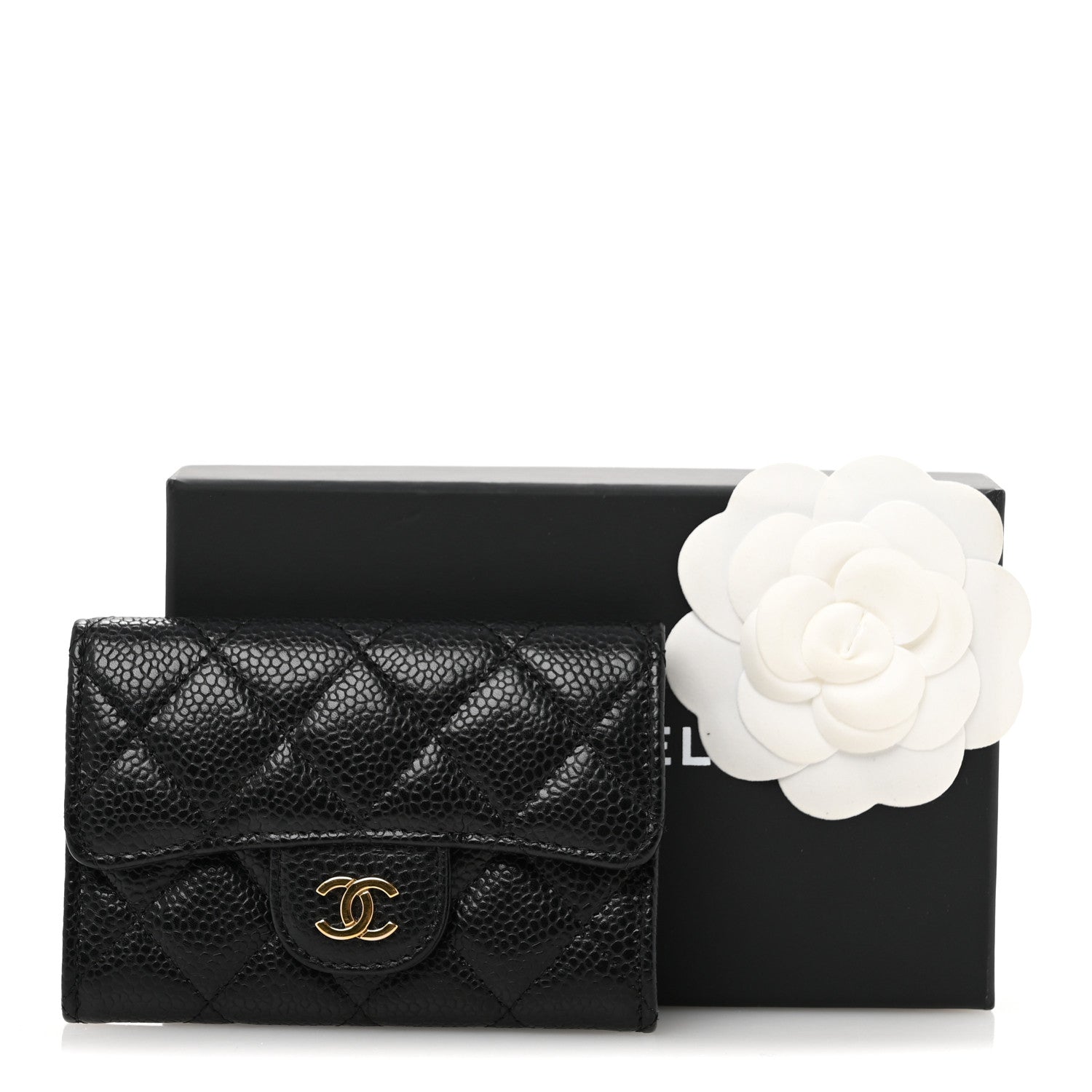 Chanel Caviar Quilted Flap Card Holder Black 11 of 11
