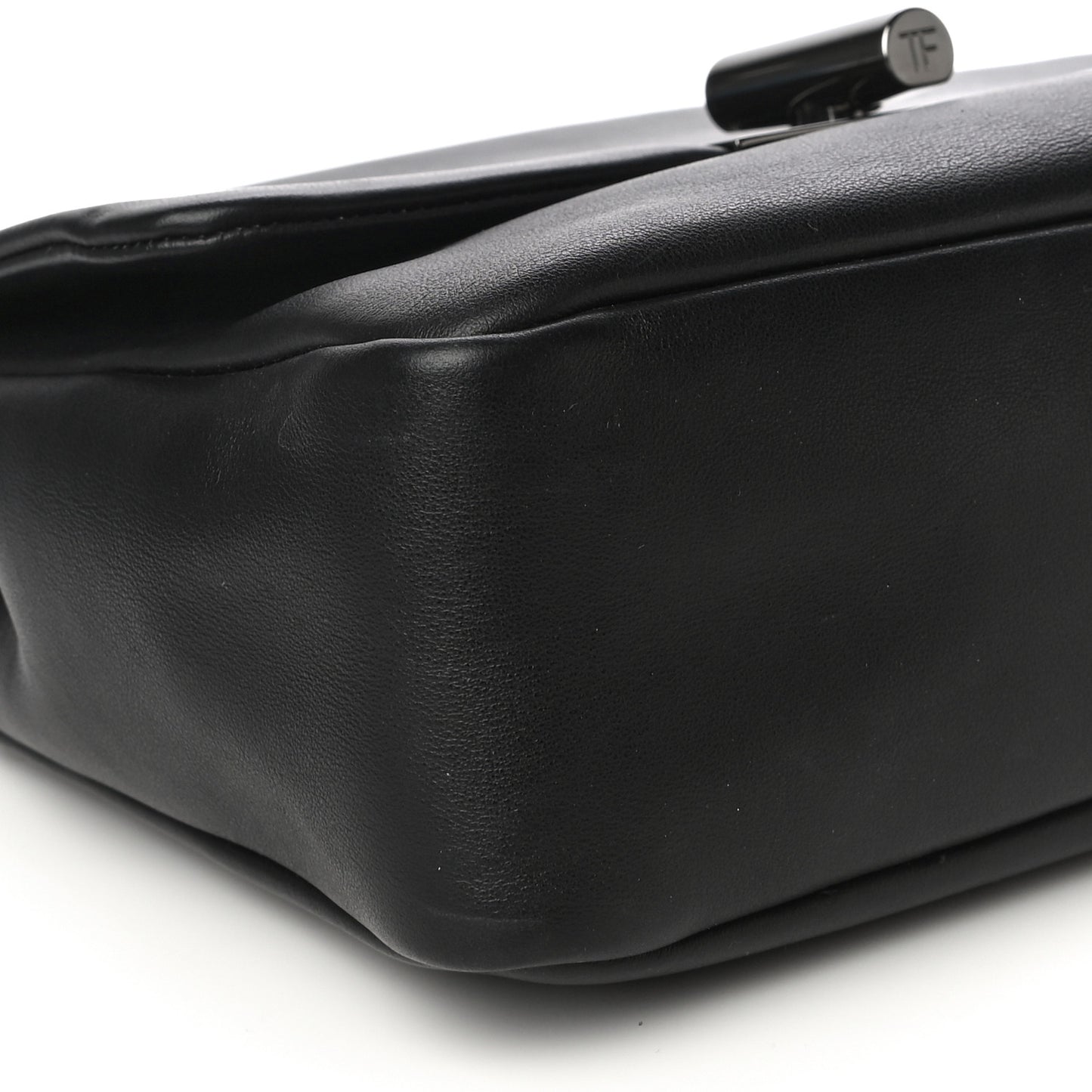 Calfskin Large Natalia Chain Bag Black