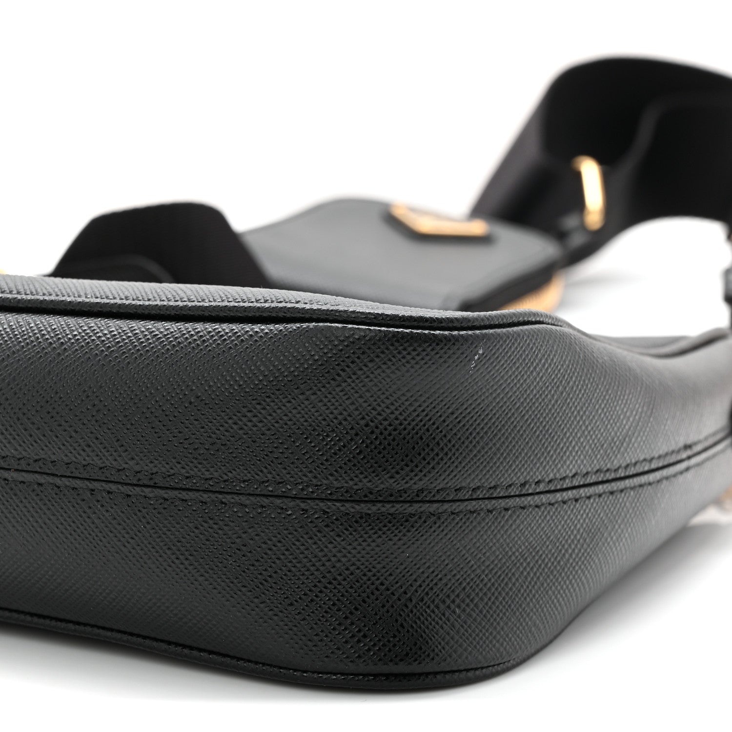 Prada Saffiano Lux Re-Edition 2005 Shoulder Bag Black 10 of 11