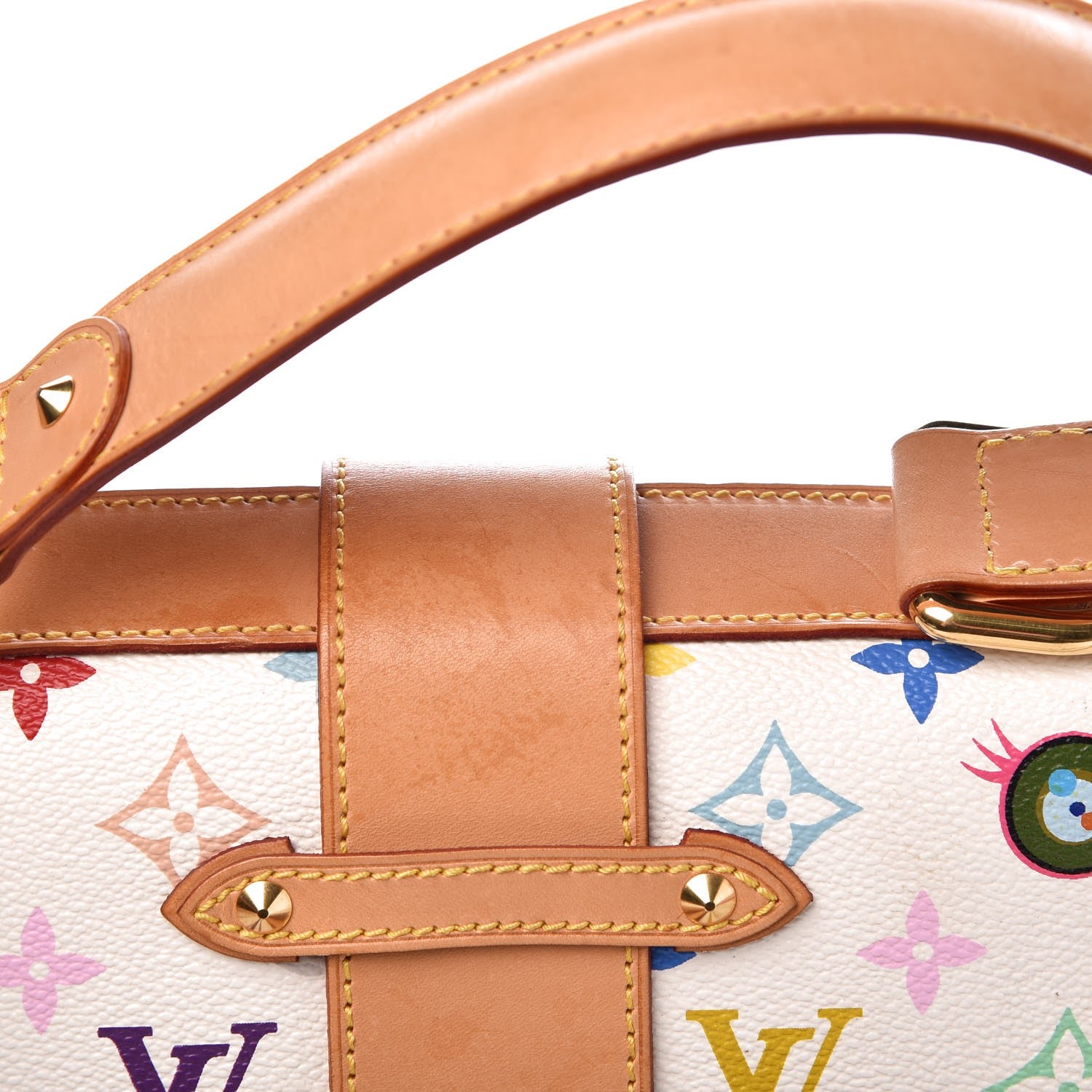 Louis Vuitton Monogram Multicolor Murakami Eye Love You White 10 of 18