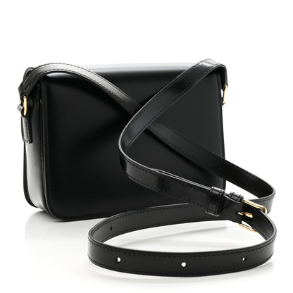 Celine Shiny Calfskin Teen Triomphe Black 2 of 9