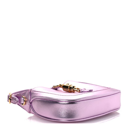 Gucci Laminated Nappa Nano Jackie 1961 Hobo Metallic Pink 4 of 11