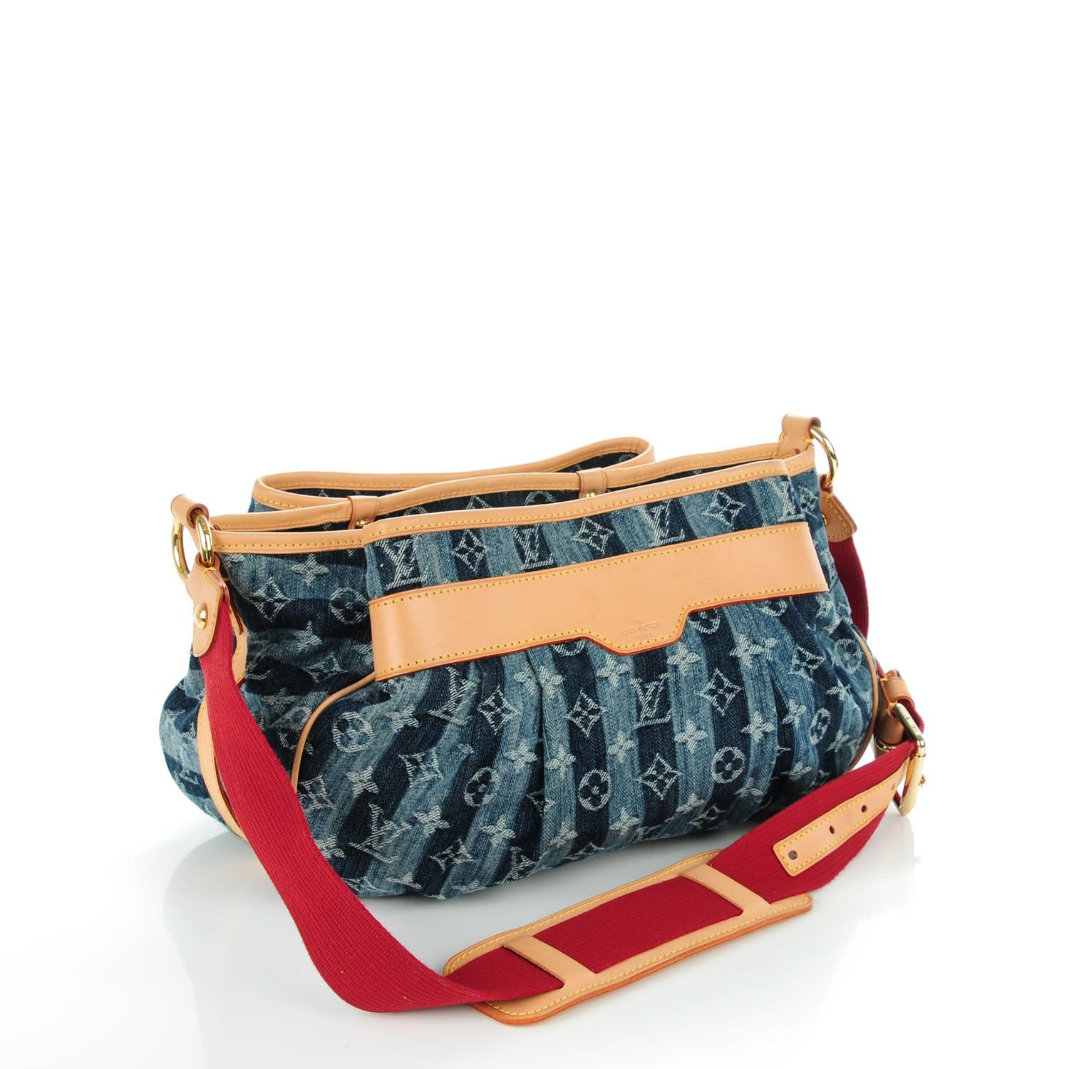 Louis Vuitton Denim Raye Porte Epaule MM 3 of 7