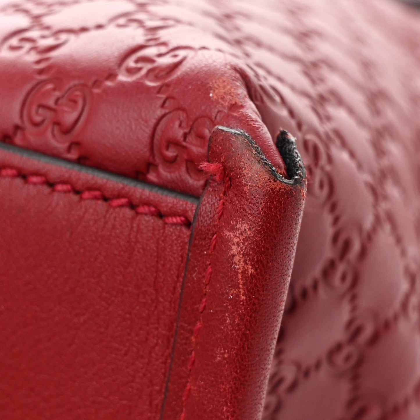Microguccissima Drawstring Backpack Red