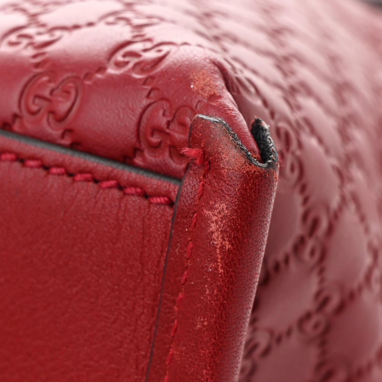 Gucci Microguccissima Drawstring Backpack Red 10 of 11