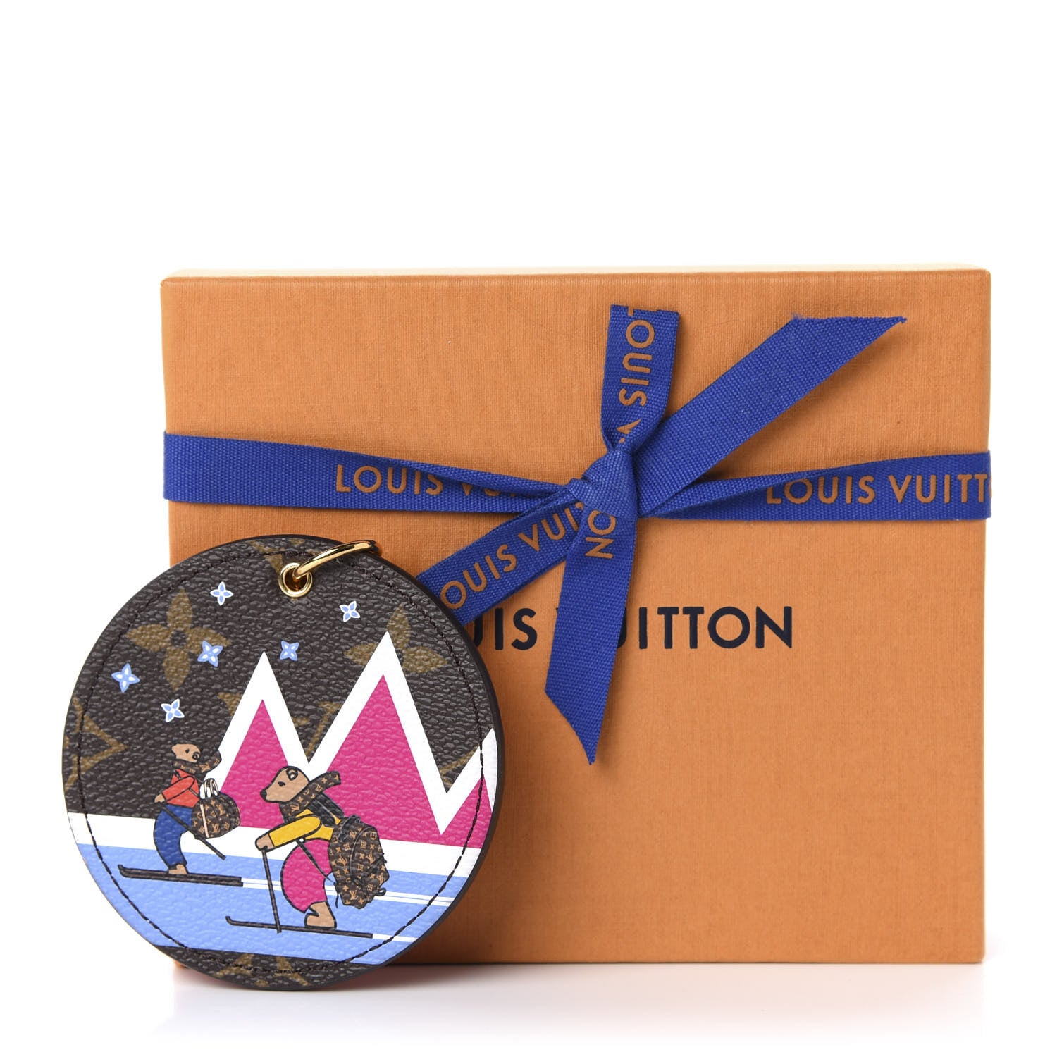 Louis Vuitton Monogram 2018 Christmas Animation Bears Bag Charm Key Ring 5 of 5