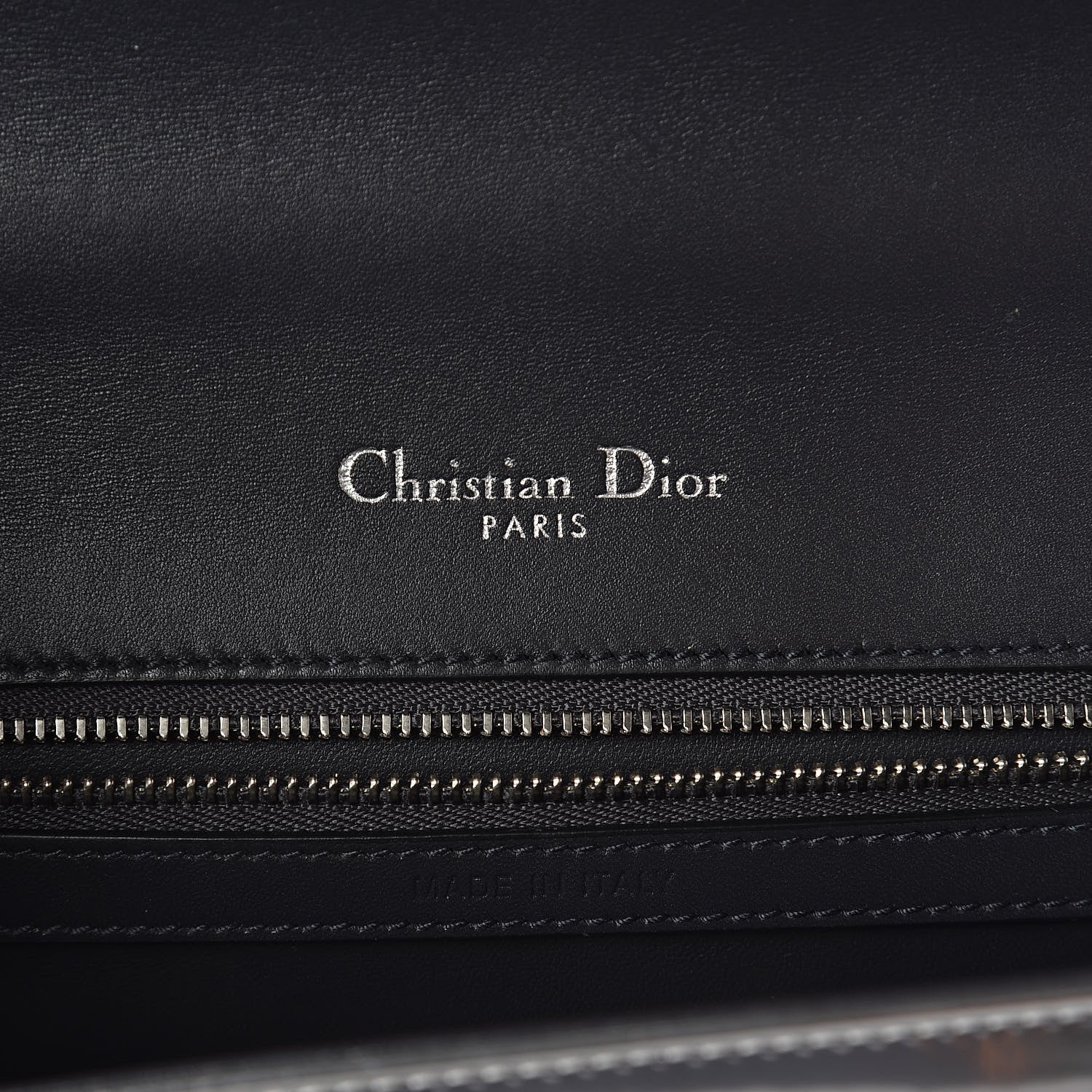 Christian Dior Metallic Patent Micro-Cannage Medium Diorama Flap Bag Silver 6 of 8