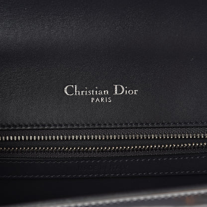 Christian Dior Metallic Patent Micro-Cannage Medium Diorama Flap Bag Silver 6 of 8