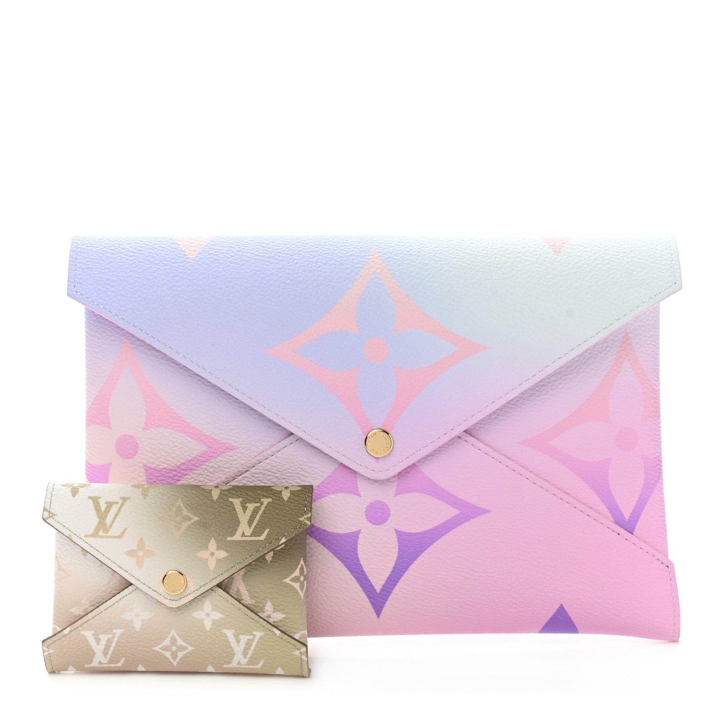 Monogram Giant Spring In The City Kirigami Pochette Set Sunrise Pastel Sunset Kaki