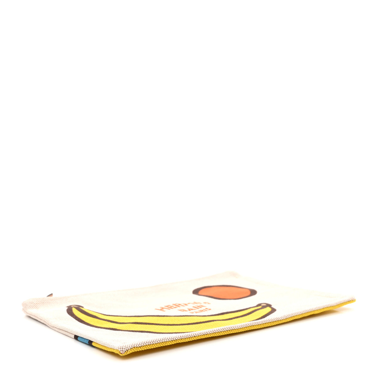 Cotton Canvas Flat T'as la Banane Case Jaune Bleu