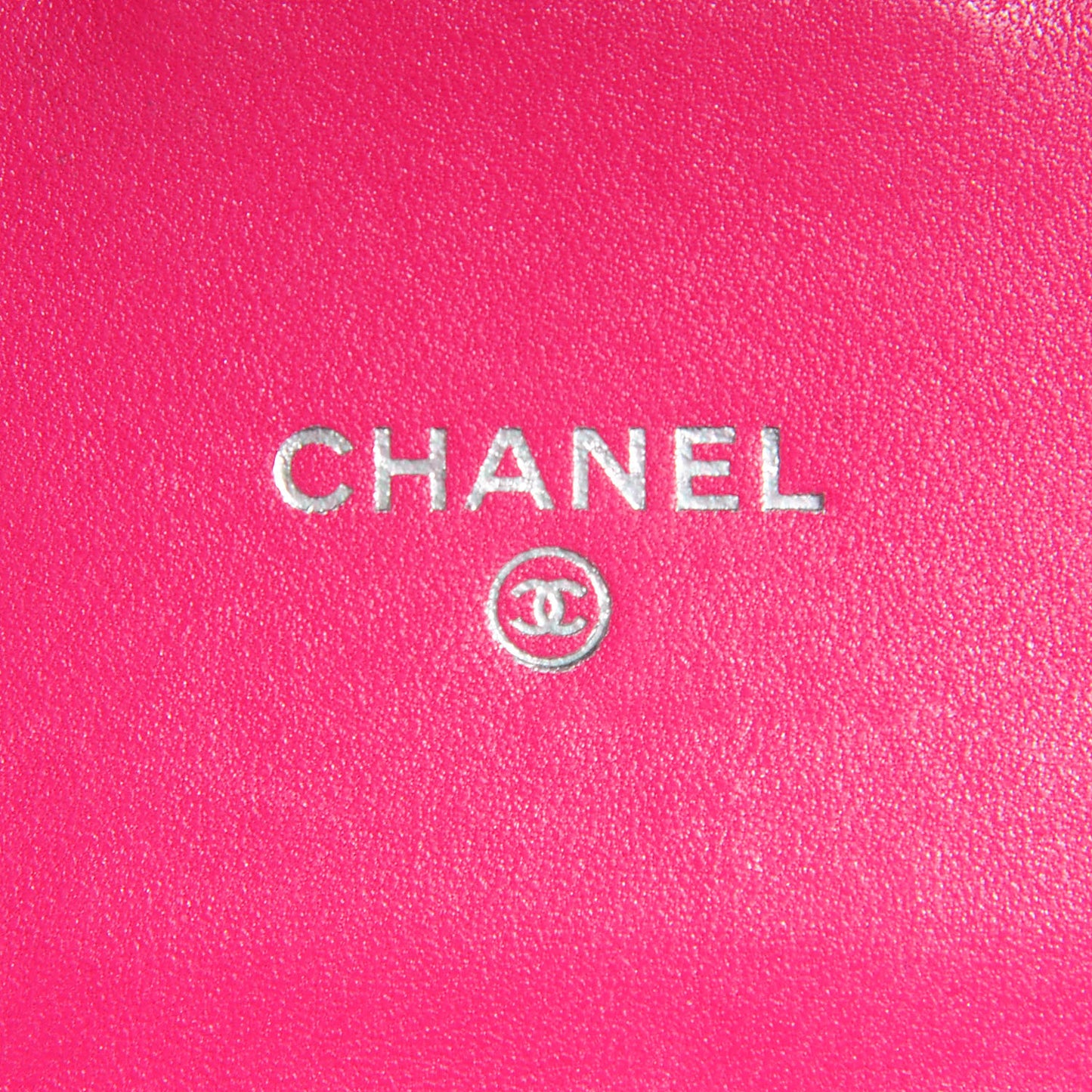 Lambskin Quilted Small Flap Wallet Dark Pink
