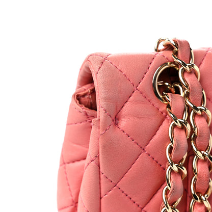 Chanel Lambskin Quilted Valentine Charms Medium Single Flap Pink 16 of 17