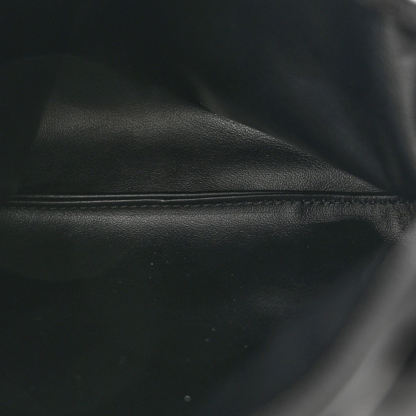 Calfskin Intrecciato Mini Hop Black