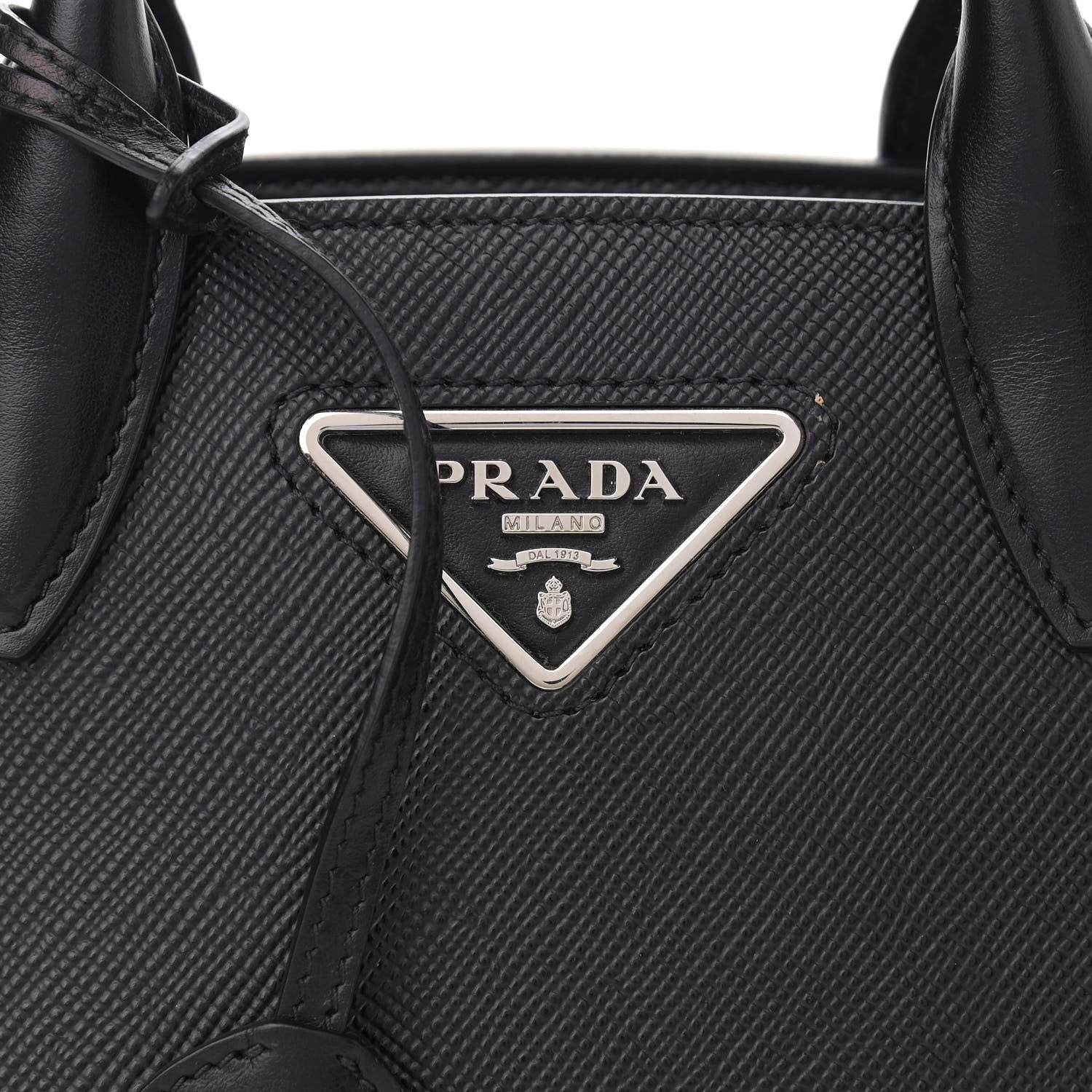 Prada Saffiano Cuir Calfskin Small Kristen Black 6 of 10