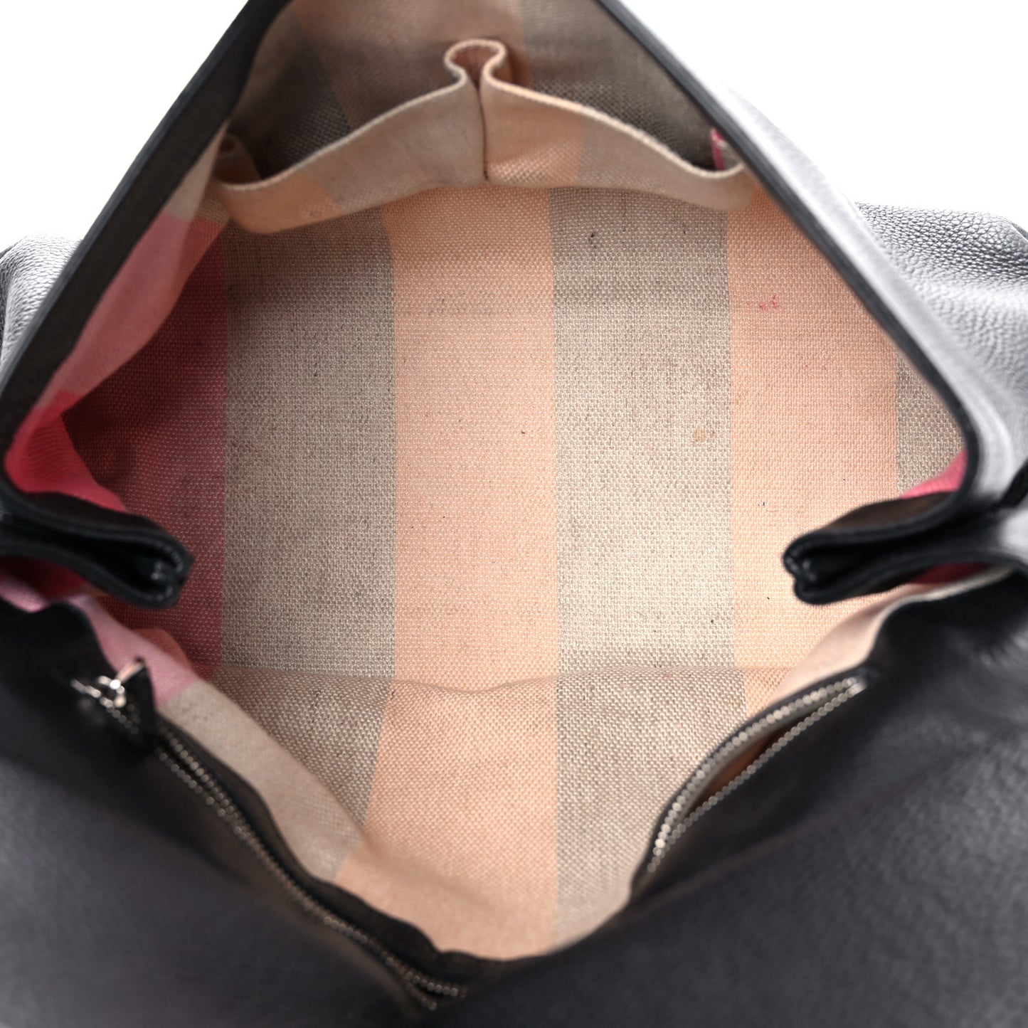 Pebbled Calfskin Large Bamboo Daily Top Handle Bag Black