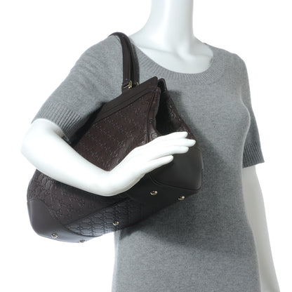 Gucci Guccissima Medium Mayfair Tote Dark Brown 2 of 8