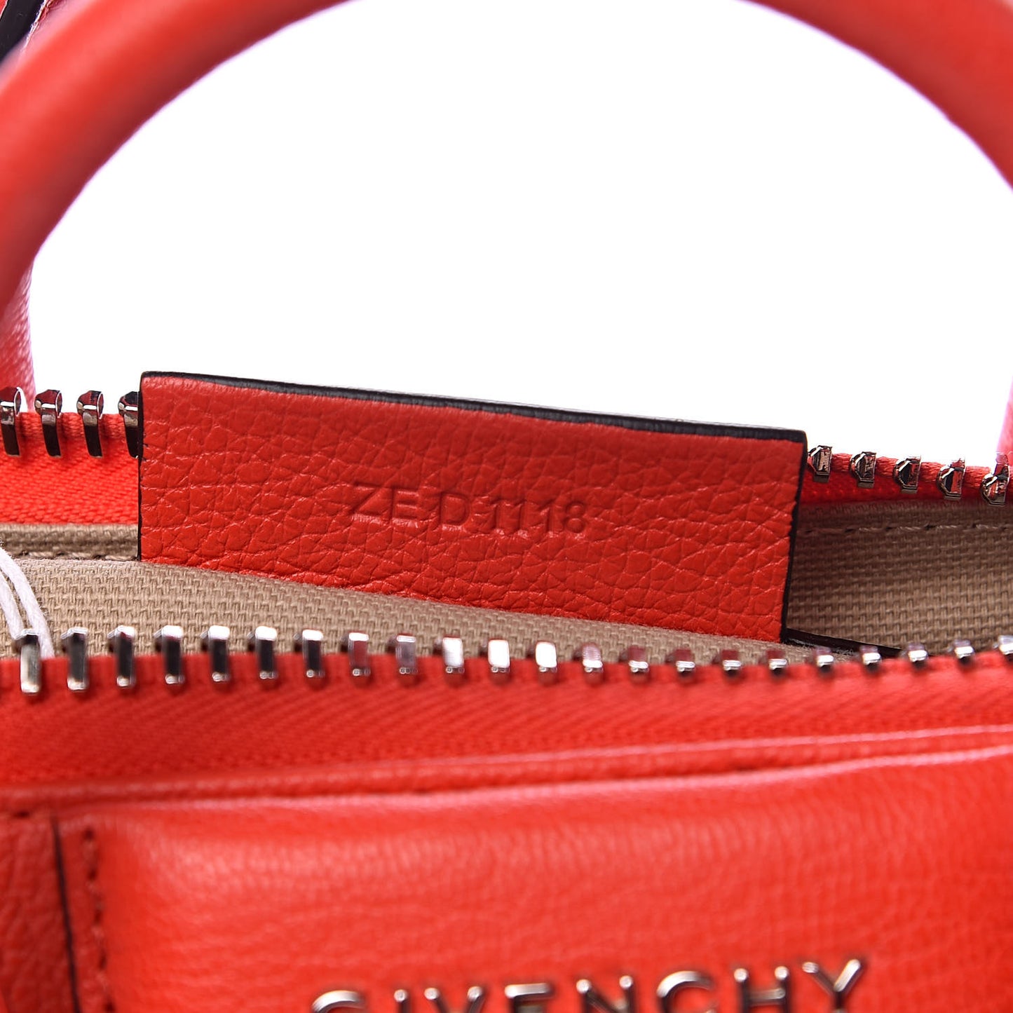 Sugar Goatskin Mini Antigona Red