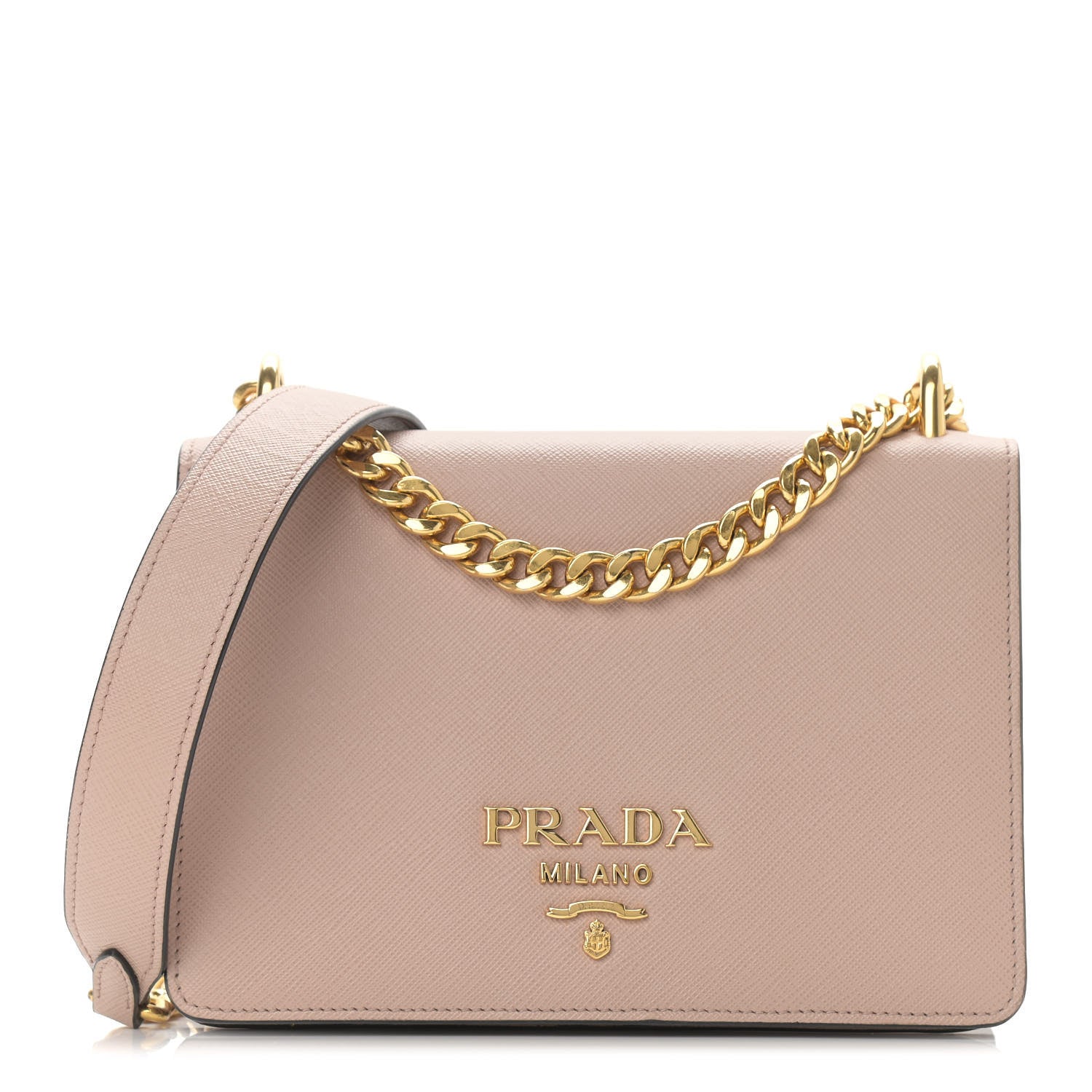 Prada Saffiano Chain Shoulder Bag Cammeo 1 of 11
