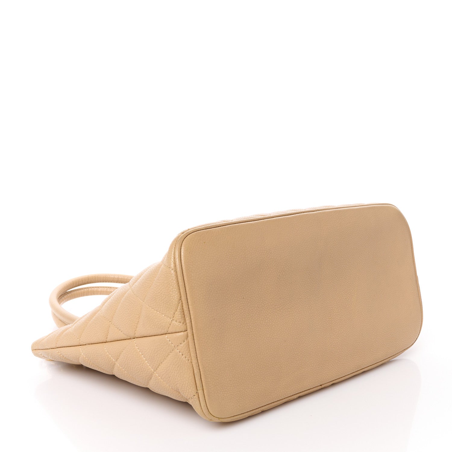 Chanel Caviar Quilted Medallion Tote Beige 4 of 13