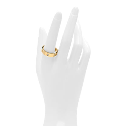 Cartier 18K Yellow Gold 3 Diamond 5.5mm LOVE Ring 60 9 2 of 5
