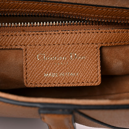 Christian Dior Grained Calfskin Saddle Bag Camello 6 of 9