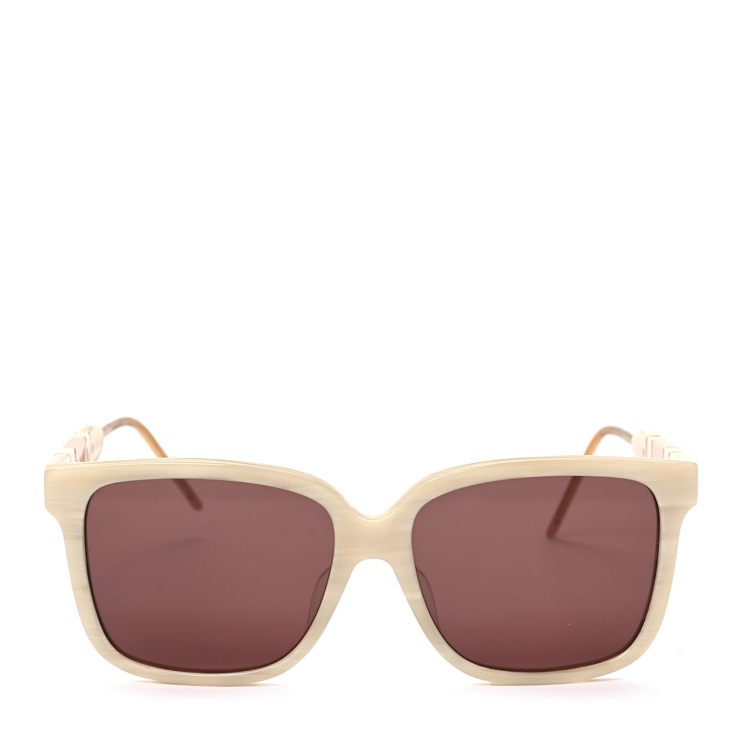 Acetate Square Sunglasses GG0599SA Ivory