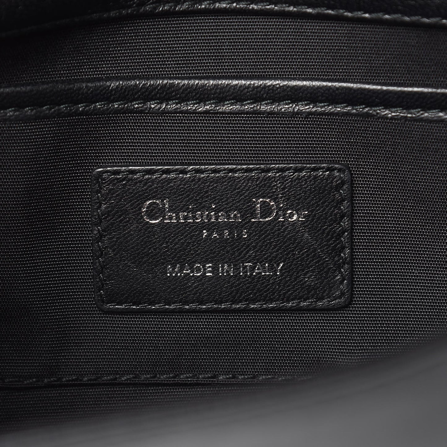 Lambskin Cannage Lady Dior Convertible Clutch Black