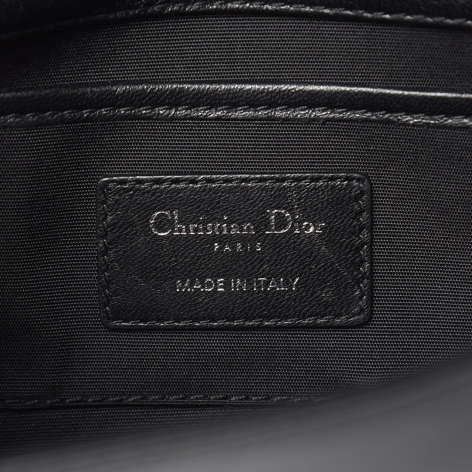 Christian Dior Lambskin Cannage Lady Dior Convertible Clutch Black 5 of 11