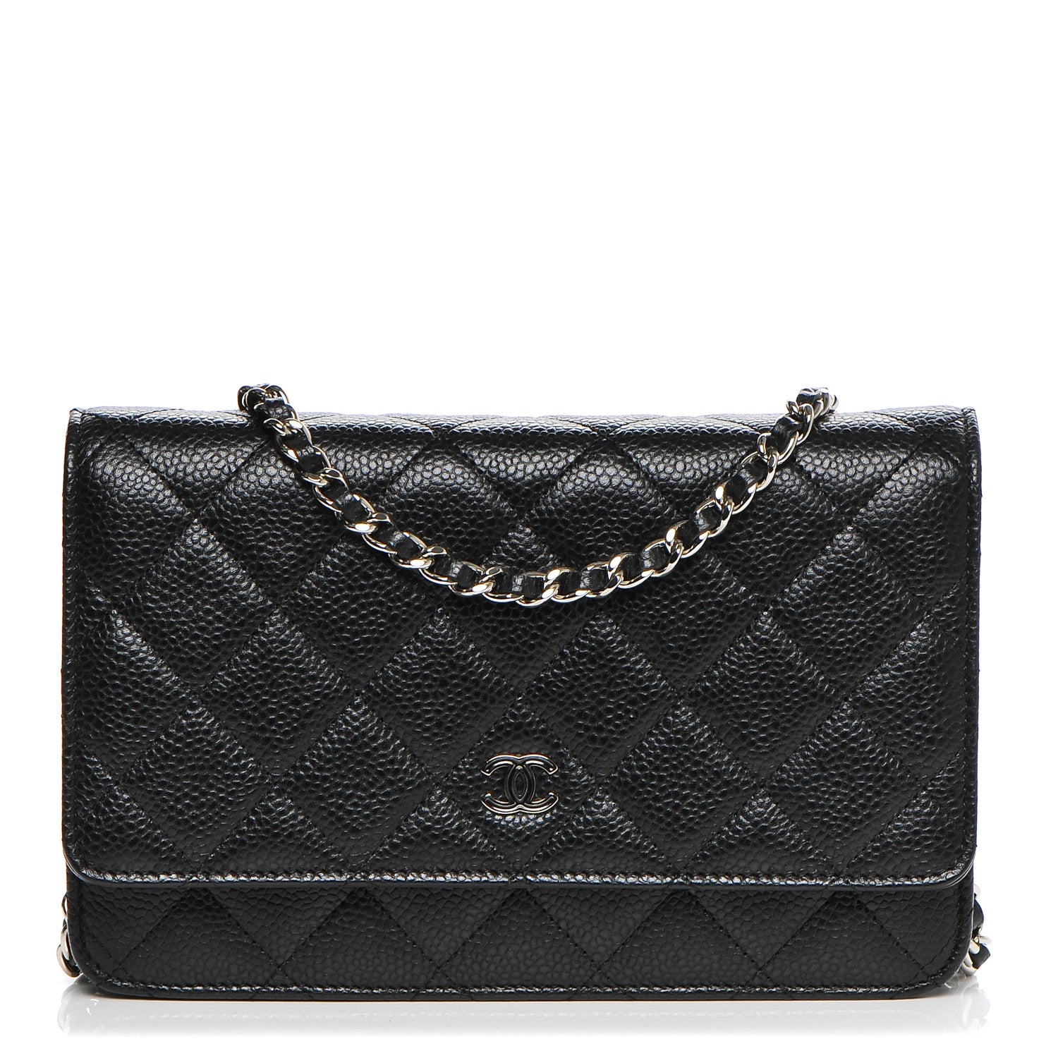 Chanel Caviar Quilted Wallet On Chain WOC Black 1 of 8