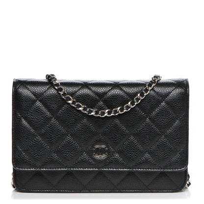 Chanel Caviar Quilted Wallet On Chain WOC Black 1 of 8
