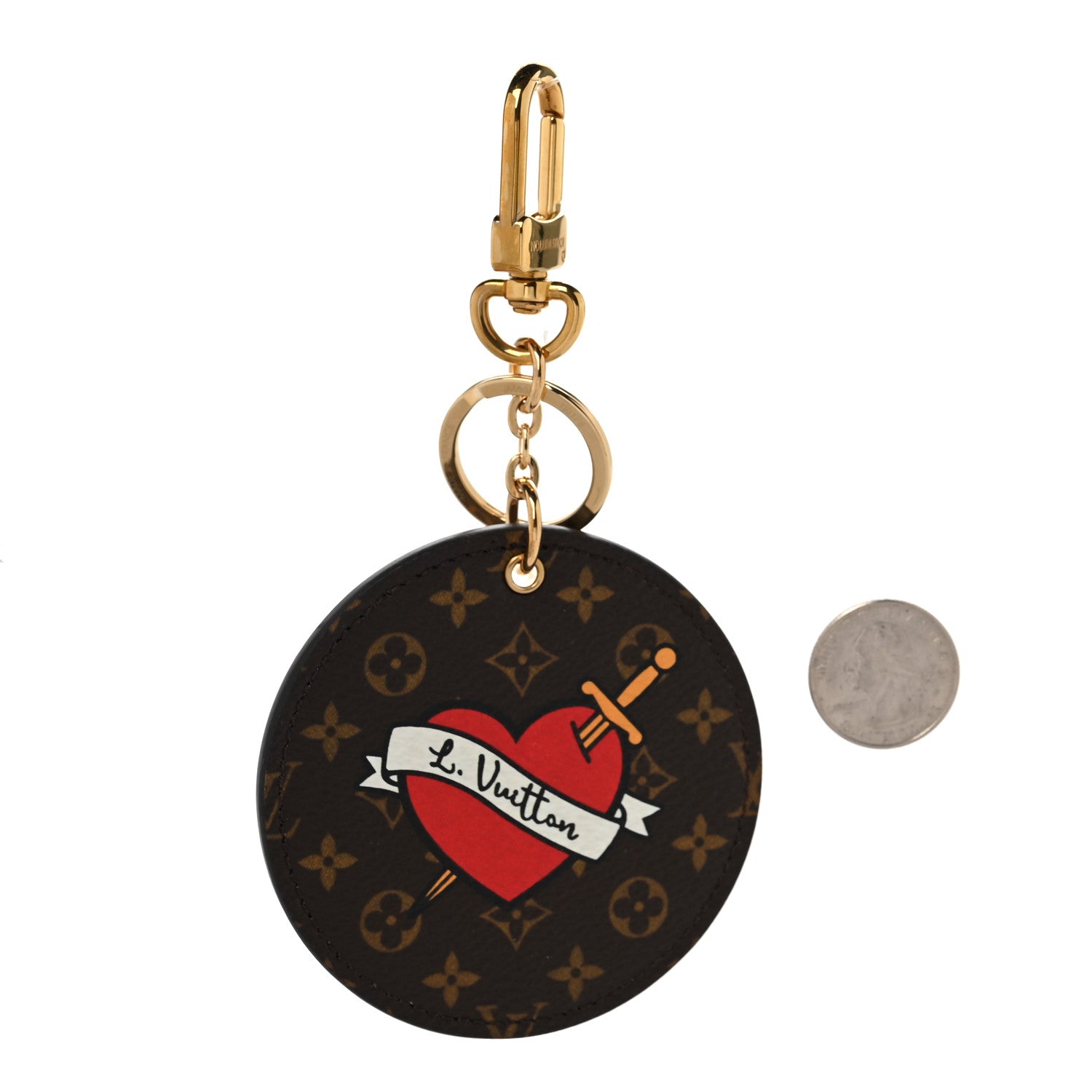 Louis Vuitton Monogram Stories Bag Charm Key Holder 2 of 3