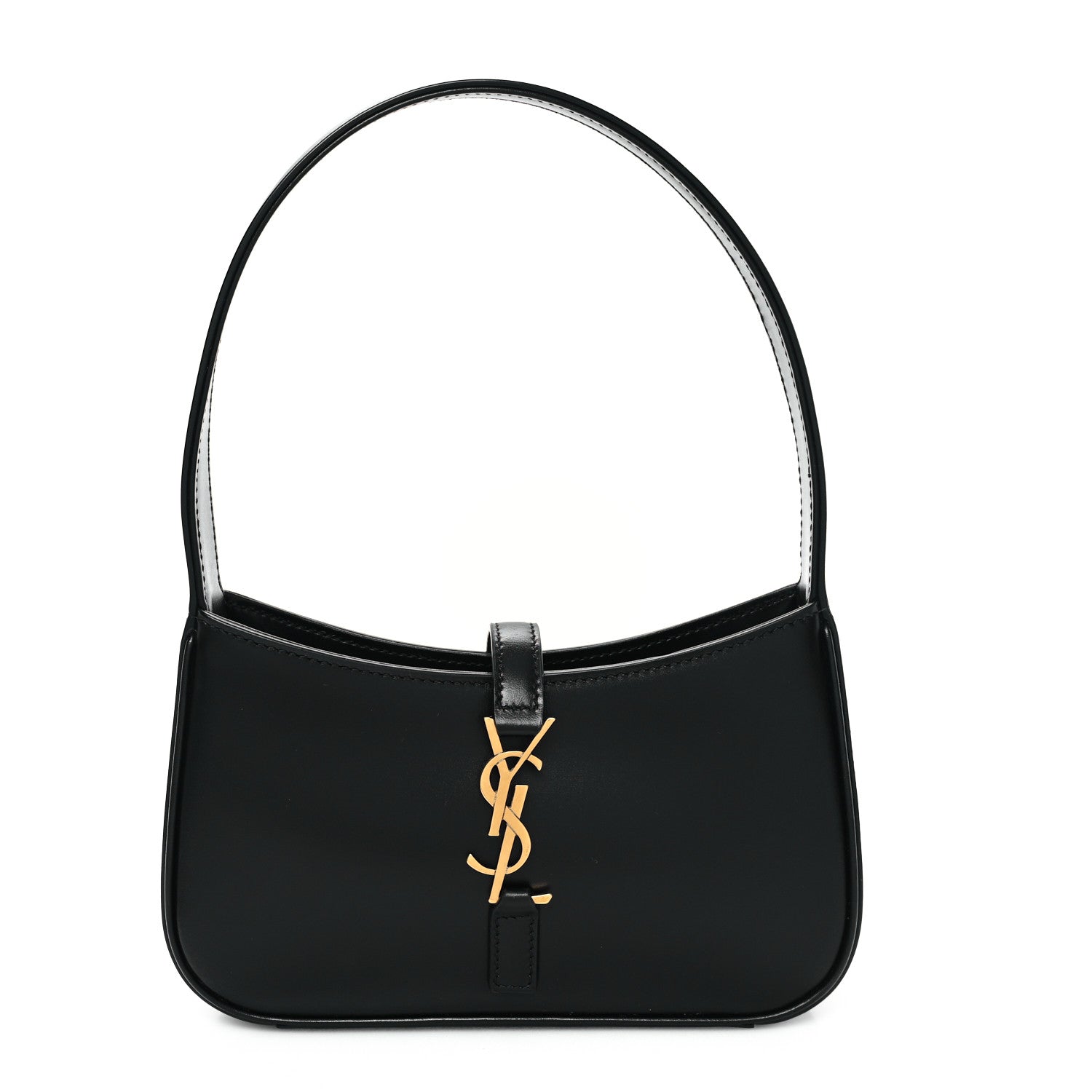 Saint Laurent Smooth Calfskin Le 5 A 7 Mini Hobo Black 1 of 12