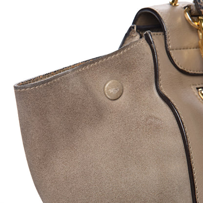 Celine Calfskin Suede Whipsnake Medium Trapeze Black Dune 22 of 29