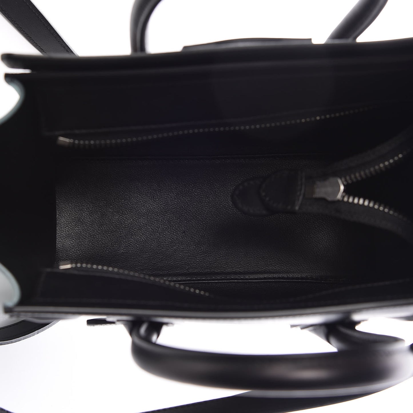 Drummed Calfskin Nano Tri-Color Luggage Antarctic
